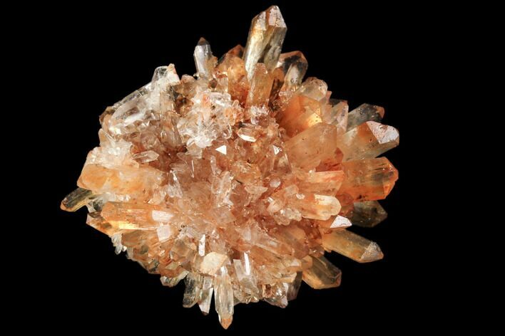 Orange Creedite Crystal Cluster - Durango, Mexico #84206